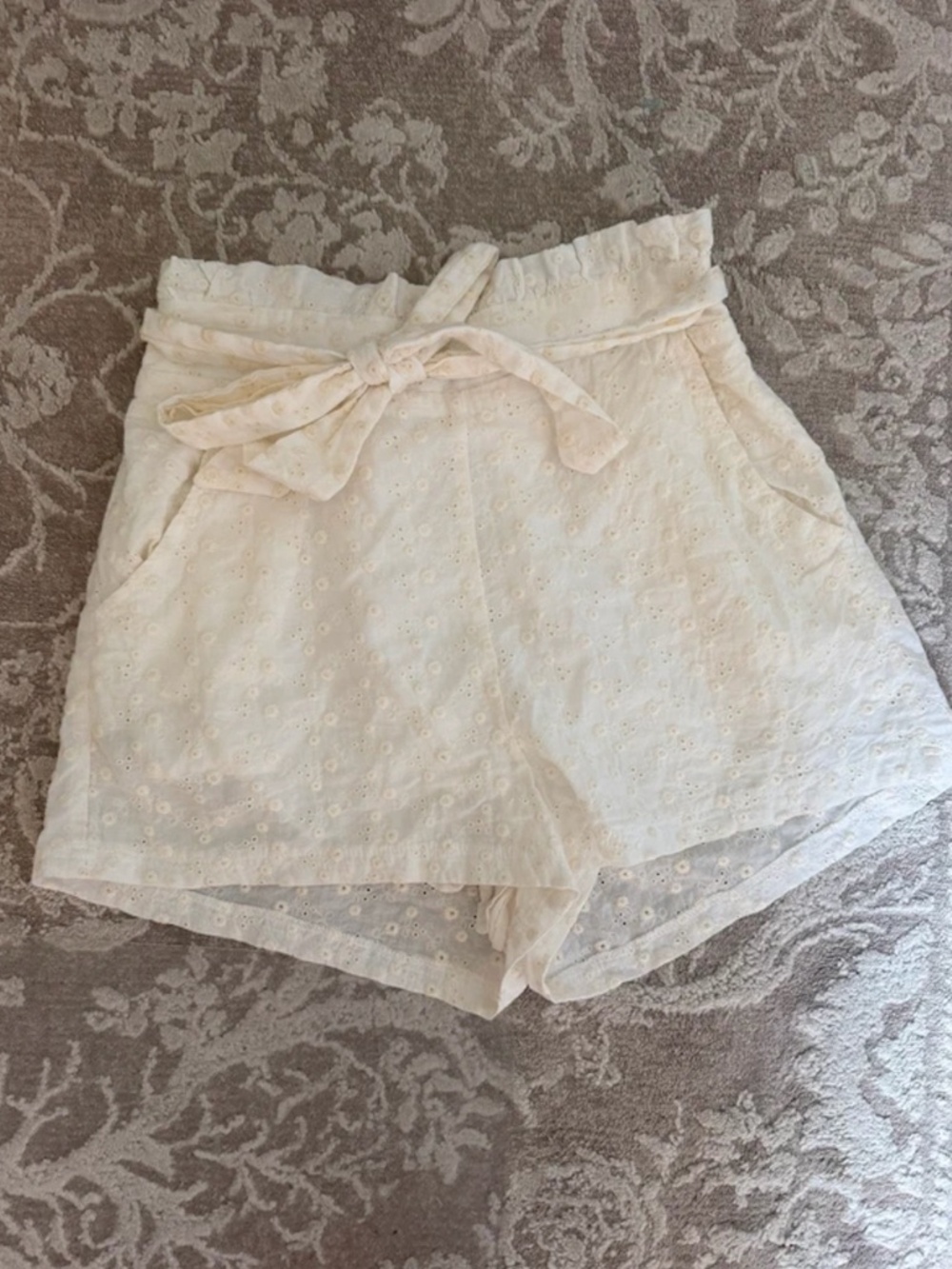 Altar'd State White Eyelet Shorts